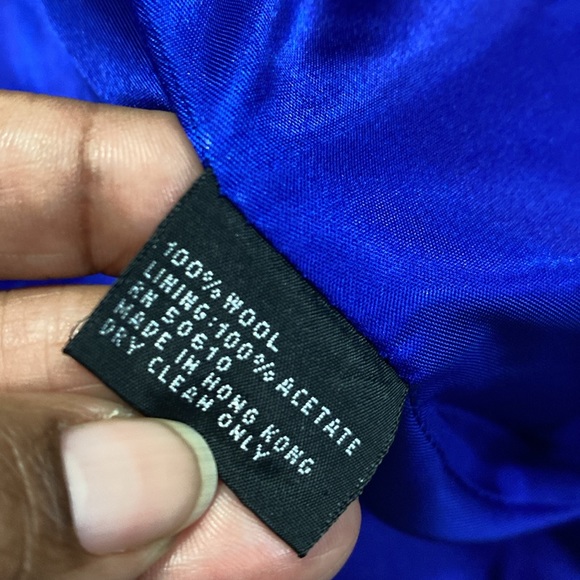 Nolan Miller vintage made Hong Kong blazer with beading embroidered detail sz 8 - Picture 11 of 13